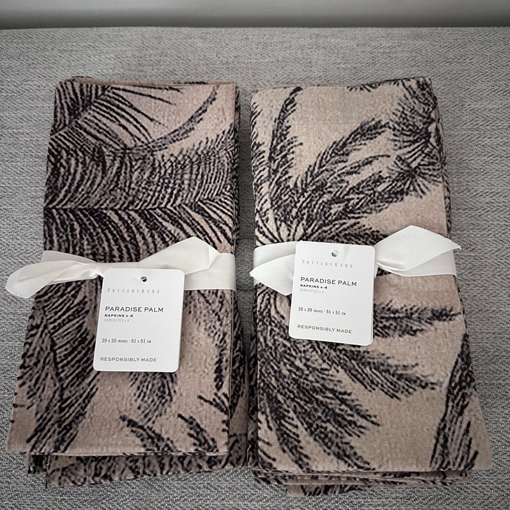 Pottery Barn Paradise Palms Table Napkins - 2pk
